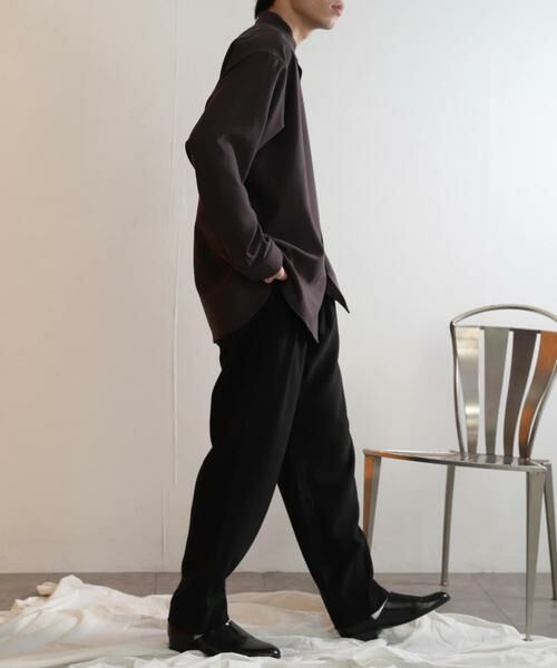 SENSE OF PLACE by URBAN RESEARCH / センスオブプレイス バイ アーバンリサーチ シャツ・ブラウス | ウールライクバンドカラールーズシャツ | 詳細25