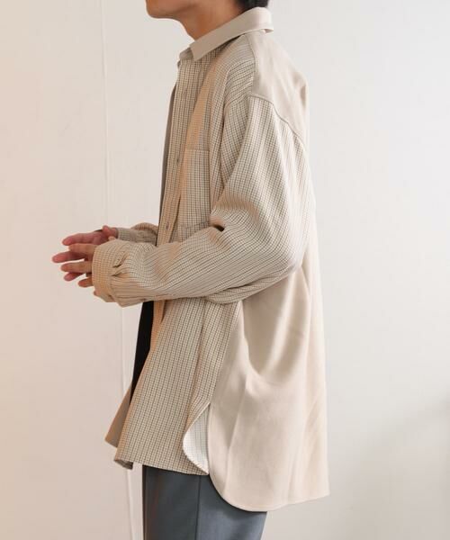 SENSE OF PLACE by URBAN RESEARCH / センスオブプレイス バイ アーバンリサーチ シャツ・ブラウス | チェックウールライクブロックドシャツ | 詳細3