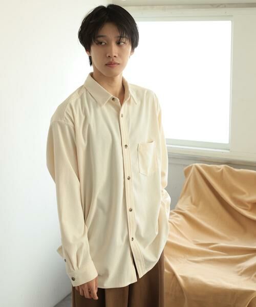 SENSE OF PLACE by URBAN RESEARCH / センスオブプレイス バイ アーバンリサーチ シャツ・ブラウス | コーデュロイルーズシャツ | 詳細3