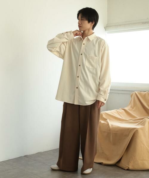 SENSE OF PLACE by URBAN RESEARCH / センスオブプレイス バイ アーバンリサーチ シャツ・ブラウス | コーデュロイルーズシャツ | 詳細5