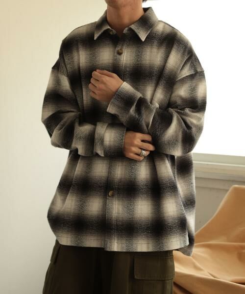 SENSE OF PLACE by URBAN RESEARCH / センスオブプレイス バイ アーバンリサーチ シャツ・ブラウス | オンブレチェックルーズシャツ | 詳細14