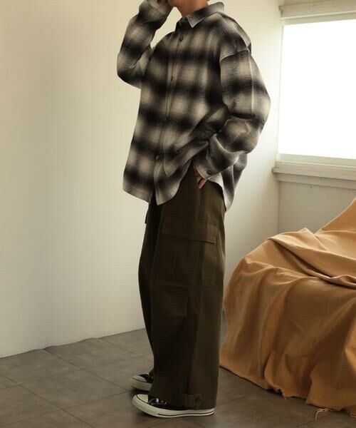 SENSE OF PLACE by URBAN RESEARCH / センスオブプレイス バイ アーバンリサーチ シャツ・ブラウス | オンブレチェックルーズシャツ | 詳細20