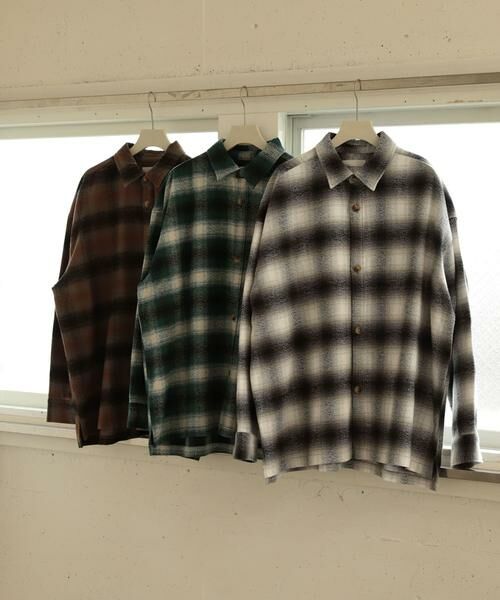 SENSE OF PLACE by URBAN RESEARCH / センスオブプレイス バイ アーバンリサーチ シャツ・ブラウス | オンブレチェックルーズシャツ | 詳細21