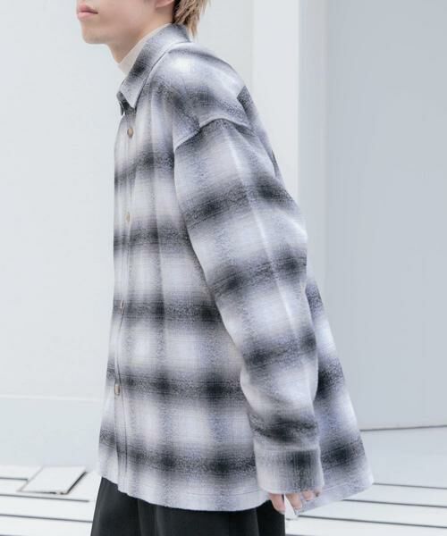 SENSE OF PLACE by URBAN RESEARCH / センスオブプレイス バイ アーバンリサーチ シャツ・ブラウス | オンブレチェックルーズシャツ | 詳細3