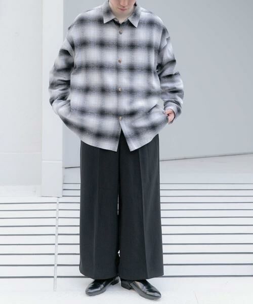 SENSE OF PLACE by URBAN RESEARCH / センスオブプレイス バイ アーバンリサーチ シャツ・ブラウス | オンブレチェックルーズシャツ | 詳細4