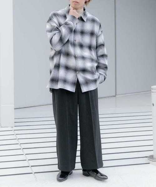 SENSE OF PLACE by URBAN RESEARCH / センスオブプレイス バイ アーバンリサーチ シャツ・ブラウス | オンブレチェックルーズシャツ | 詳細5