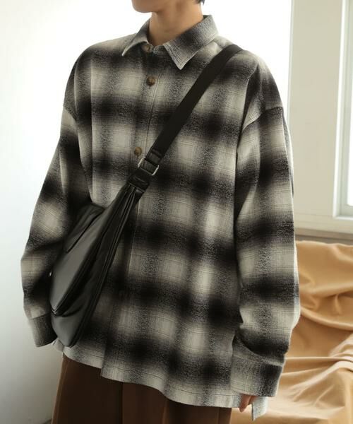 SENSE OF PLACE by URBAN RESEARCH / センスオブプレイス バイ アーバンリサーチ シャツ・ブラウス | オンブレチェックルーズシャツ | 詳細7