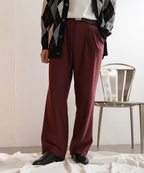 SENSE OF PLACE by URBAN RESEARCH / センスオブプレイス バイ アーバンリサーチ その他パンツ | ウールライクダブルタックワイドパンツ | 詳細18