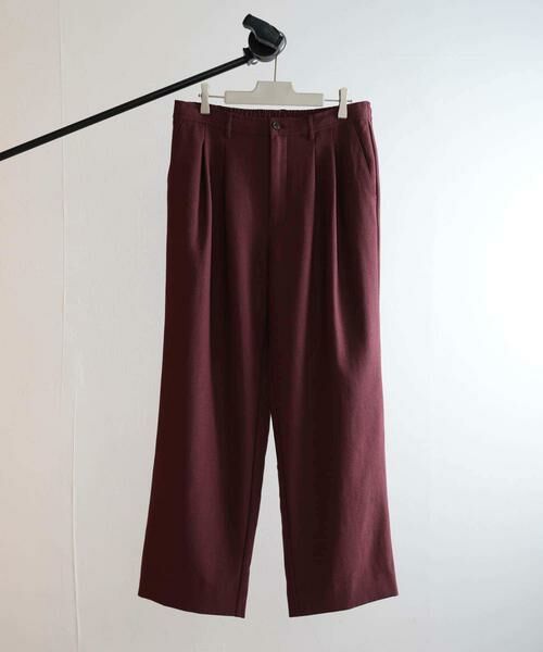 SENSE OF PLACE by URBAN RESEARCH / センスオブプレイス バイ アーバンリサーチ その他パンツ | ウールライクダブルタックワイドパンツ | 詳細24