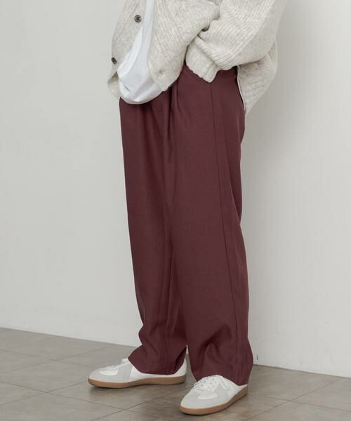 SENSE OF PLACE by URBAN RESEARCH / センスオブプレイス バイ アーバンリサーチ その他パンツ | ウールライクダブルタックワイドパンツ | 詳細3