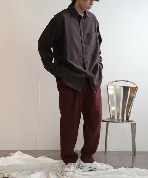 SENSE OF PLACE by URBAN RESEARCH / センスオブプレイス バイ アーバンリサーチ その他パンツ | ウールライクダブルタックテーパードパンツ | 詳細17