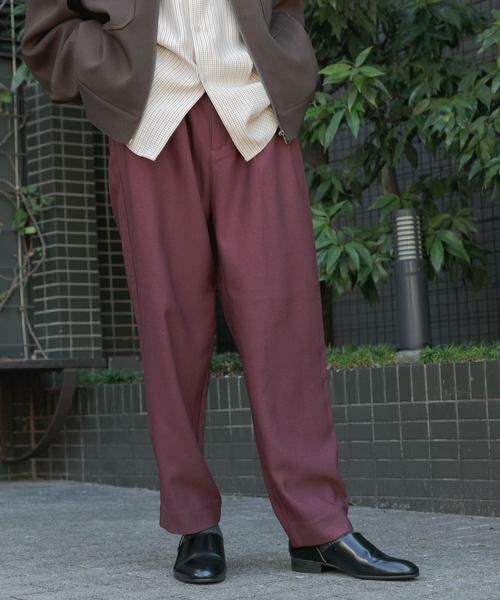 SENSE OF PLACE by URBAN RESEARCH / センスオブプレイス バイ アーバンリサーチ その他パンツ | ウールライクダブルタックテーパードパンツ | 詳細3