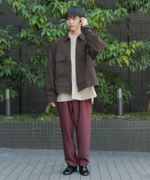 SENSE OF PLACE by URBAN RESEARCH / センスオブプレイス バイ アーバンリサーチ その他パンツ | ウールライクダブルタックテーパードパンツ | 詳細5