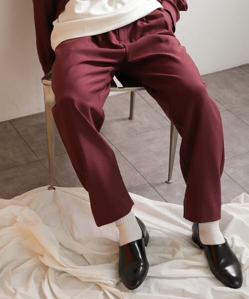 SENSE OF PLACE by URBAN RESEARCH / センスオブプレイス バイ アーバンリサーチ その他パンツ | ウールライクダブルタックテーパードパンツ | 詳細8