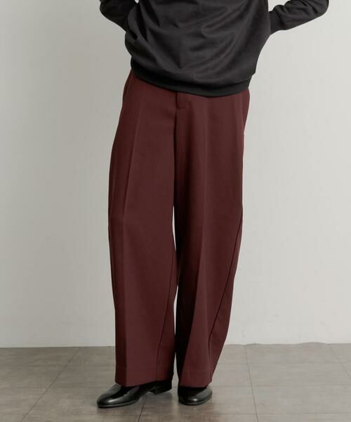 SENSE OF PLACE by URBAN RESEARCH / センスオブプレイス バイ アーバンリサーチ その他パンツ | ハードツイルセンタープレスワイドパンツ | 詳細1