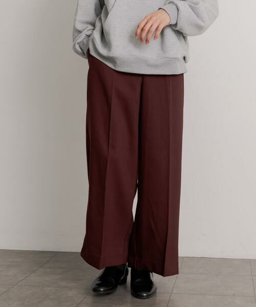 SENSE OF PLACE by URBAN RESEARCH / センスオブプレイス バイ アーバンリサーチ その他パンツ | ハードツイルセンタープレスワイドパンツ | 詳細10