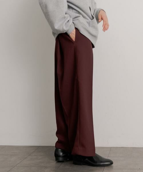 SENSE OF PLACE by URBAN RESEARCH / センスオブプレイス バイ アーバンリサーチ その他パンツ | ハードツイルセンタープレスワイドパンツ | 詳細11