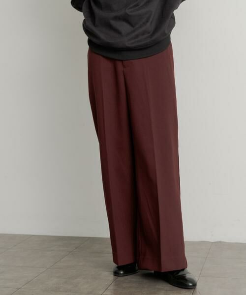 SENSE OF PLACE by URBAN RESEARCH / センスオブプレイス バイ アーバンリサーチ その他パンツ | ハードツイルセンタープレスワイドパンツ | 詳細3