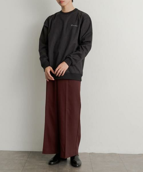 SENSE OF PLACE by URBAN RESEARCH / センスオブプレイス バイ アーバンリサーチ その他パンツ | ハードツイルセンタープレスワイドパンツ | 詳細5