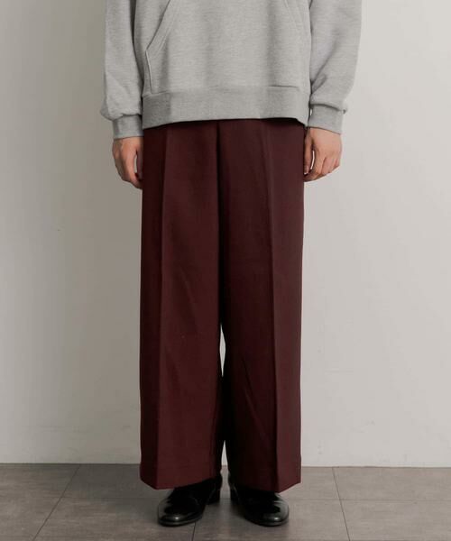 SENSE OF PLACE by URBAN RESEARCH / センスオブプレイス バイ アーバンリサーチ その他パンツ | ハードツイルセンタープレスワイドパンツ | 詳細8