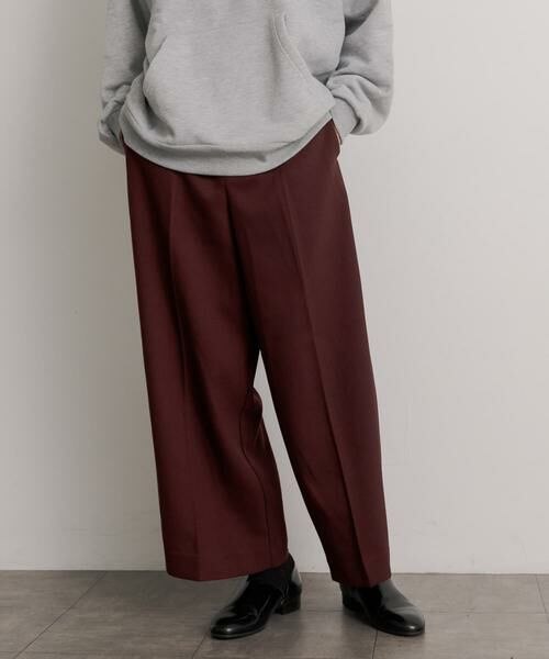 SENSE OF PLACE by URBAN RESEARCH / センスオブプレイス バイ アーバンリサーチ その他パンツ | ハードツイルセンタープレスワイドパンツ | 詳細9