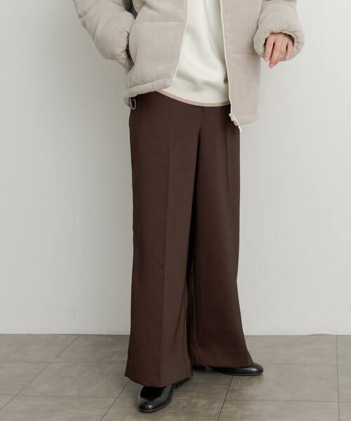 SENSE OF PLACE by URBAN RESEARCH / センスオブプレイス バイ アーバンリサーチ その他パンツ | ハードツイルセンタープレスワイドパンツ | 詳細22