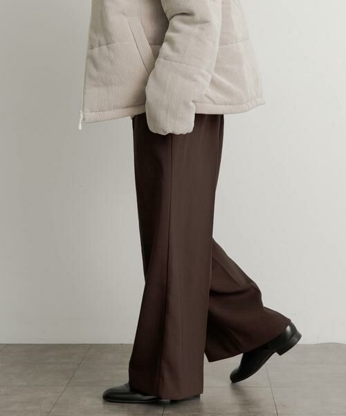 SENSE OF PLACE by URBAN RESEARCH / センスオブプレイス バイ アーバンリサーチ その他パンツ | ハードツイルセンタープレスワイドパンツ | 詳細24