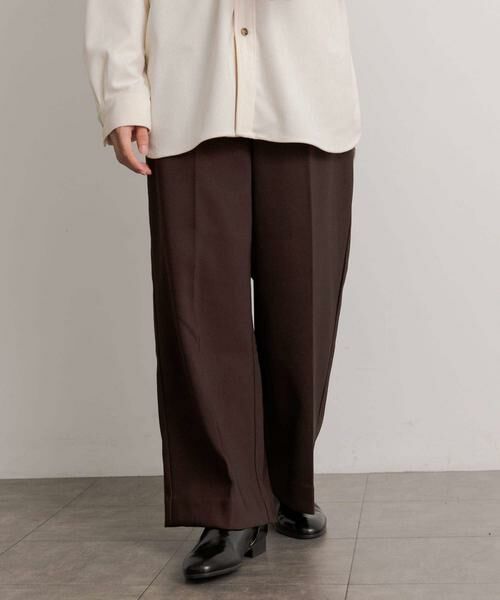 SENSE OF PLACE by URBAN RESEARCH / センスオブプレイス バイ アーバンリサーチ その他パンツ | ハードツイルセンタープレスワイドパンツ | 詳細28