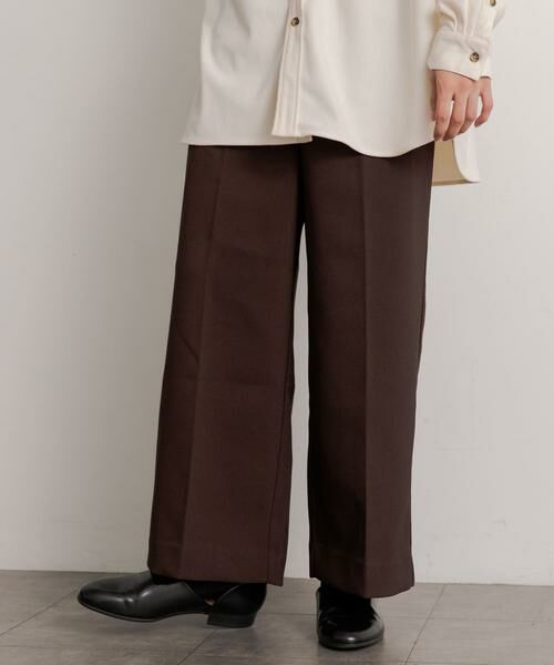 SENSE OF PLACE by URBAN RESEARCH / センスオブプレイス バイ アーバンリサーチ その他パンツ | ハードツイルセンタープレスワイドパンツ | 詳細29