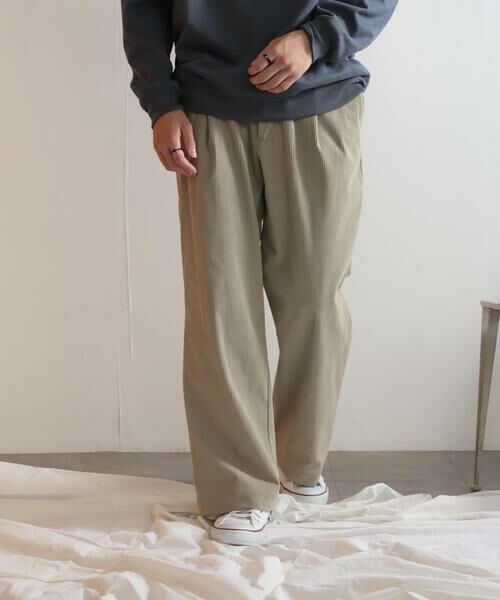 SENSE OF PLACE by URBAN RESEARCH / センスオブプレイス バイ アーバンリサーチ その他パンツ | 『セットアップ対応』 コーデュロイタックワイドパンツ | 詳細2