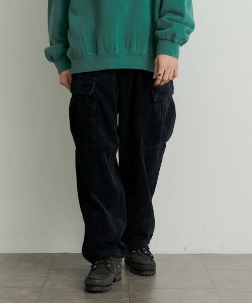 SENSE OF PLACE by URBAN RESEARCH / センスオブプレイス バイ アーバンリサーチ その他パンツ | 『セットアップ対応』 ヘビーコーデュロイワイドカーゴパンツ | 詳細1