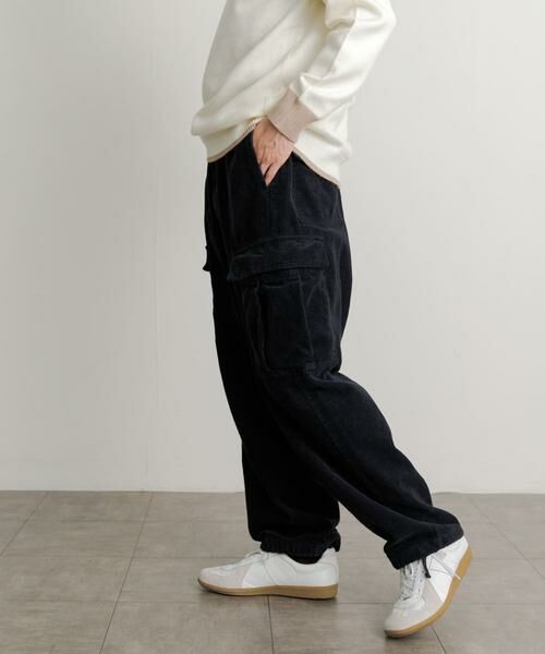 SENSE OF PLACE by URBAN RESEARCH / センスオブプレイス バイ アーバンリサーチ その他パンツ | 『セットアップ対応』 ヘビーコーデュロイワイドカーゴパンツ | 詳細14