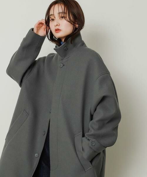 SENSE OF PLACE by URBAN RESEARCH / センスオブプレイス バイ アーバンリサーチ ステンカラーコート | 『ユニセックス』バルマカーンルーズコート | 詳細1