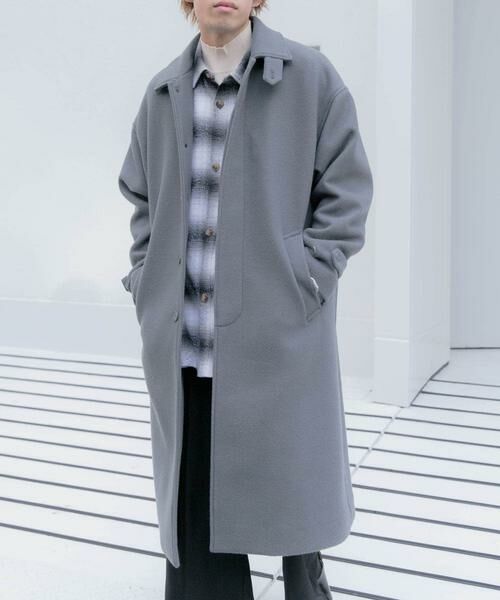 SENSE OF PLACE by URBAN RESEARCH / センスオブプレイス バイ アーバンリサーチ ステンカラーコート | 『ユニセックス』バルマカーンルーズコート | 詳細10