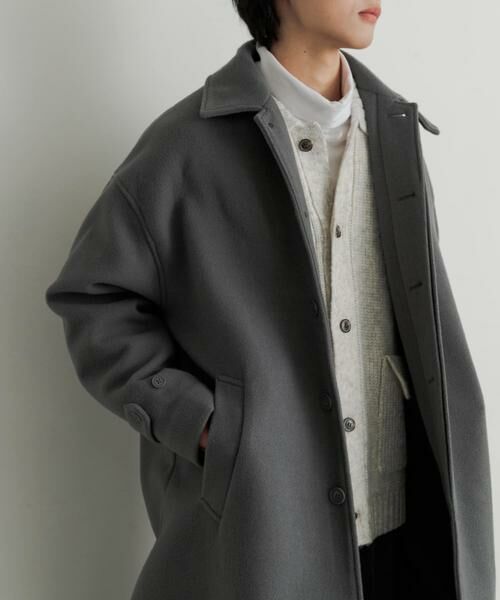 SENSE OF PLACE by URBAN RESEARCH / センスオブプレイス バイ アーバンリサーチ ステンカラーコート | 『ユニセックス』バルマカーンルーズコート | 詳細15
