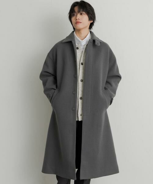 SENSE OF PLACE by URBAN RESEARCH / センスオブプレイス バイ アーバンリサーチ ステンカラーコート | 『ユニセックス』バルマカーンルーズコート | 詳細17