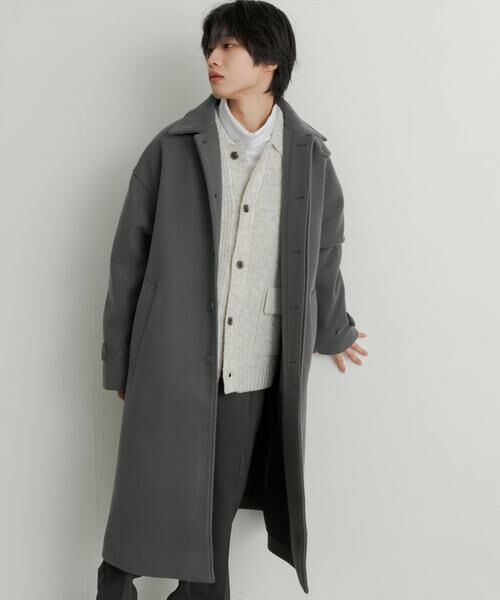SENSE OF PLACE by URBAN RESEARCH / センスオブプレイス バイ アーバンリサーチ ステンカラーコート | 『ユニセックス』バルマカーンルーズコート | 詳細18