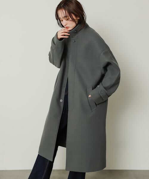 SENSE OF PLACE by URBAN RESEARCH / センスオブプレイス バイ アーバンリサーチ ステンカラーコート | 『ユニセックス』バルマカーンルーズコート | 詳細2