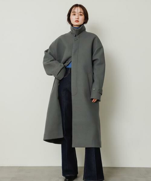 SENSE OF PLACE by URBAN RESEARCH / センスオブプレイス バイ アーバンリサーチ ステンカラーコート | 『ユニセックス』バルマカーンルーズコート | 詳細3