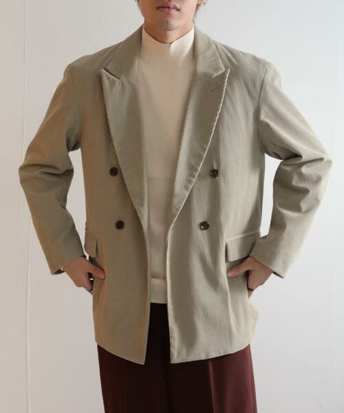 SENSE OF PLACE by URBAN RESEARCH / センスオブプレイス バイ アーバンリサーチ その他アウター | 『セットアップ対応』 コーデュロイダブルルーズジャケット | 詳細1