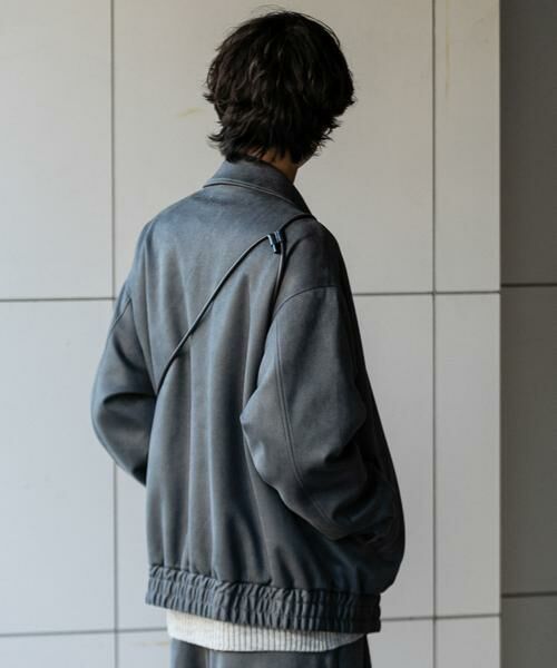 SENSE OF PLACE by URBAN RESEARCH / センスオブプレイス バイ アーバンリサーチ ブルゾン | 『セットアップ対応』 ツイルスエードタッチZIPブルゾン | 詳細1