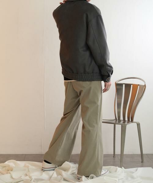 SENSE OF PLACE by URBAN RESEARCH / センスオブプレイス バイ アーバンリサーチ ブルゾン | 『セットアップ対応』 ツイルスエードタッチZIPブルゾン | 詳細14