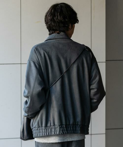 SENSE OF PLACE by URBAN RESEARCH / センスオブプレイス バイ アーバンリサーチ ブルゾン | 『セットアップ対応』 ツイルスエードタッチZIPブルゾン | 詳細2