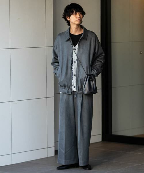 SENSE OF PLACE by URBAN RESEARCH / センスオブプレイス バイ アーバンリサーチ ブルゾン | 『セットアップ対応』 ツイルスエードタッチZIPブルゾン | 詳細3