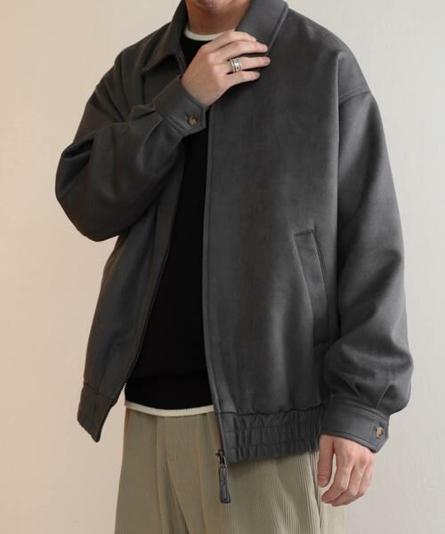 SENSE OF PLACE by URBAN RESEARCH / センスオブプレイス バイ アーバンリサーチ ブルゾン | 『セットアップ対応』 ツイルスエードタッチZIPブルゾン | 詳細8