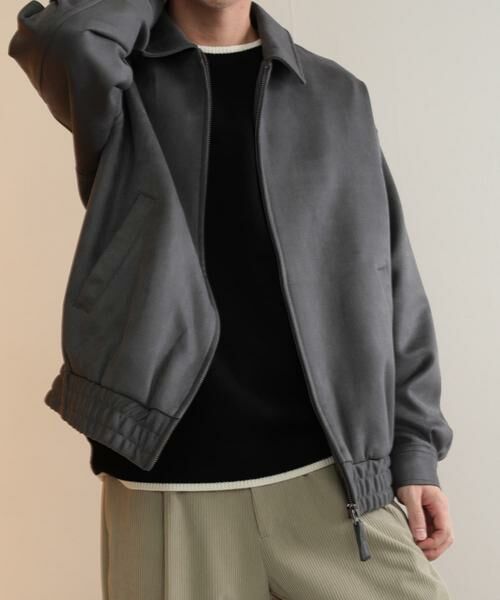 SENSE OF PLACE by URBAN RESEARCH / センスオブプレイス バイ アーバンリサーチ ブルゾン | 『セットアップ対応』 ツイルスエードタッチZIPブルゾン | 詳細9