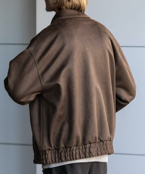 SENSE OF PLACE by URBAN RESEARCH / センスオブプレイス バイ アーバンリサーチ ブルゾン | 『セットアップ対応』 ツイルスエードタッチZIPブルゾン | 詳細26