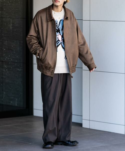 SENSE OF PLACE by URBAN RESEARCH / センスオブプレイス バイ アーバンリサーチ ブルゾン | 『セットアップ対応』 ツイルスエードタッチZIPブルゾン | 詳細28