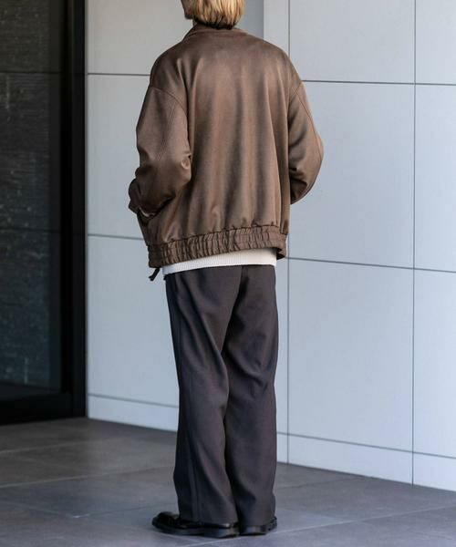 SENSE OF PLACE by URBAN RESEARCH / センスオブプレイス バイ アーバンリサーチ ブルゾン | 『セットアップ対応』 ツイルスエードタッチZIPブルゾン | 詳細30