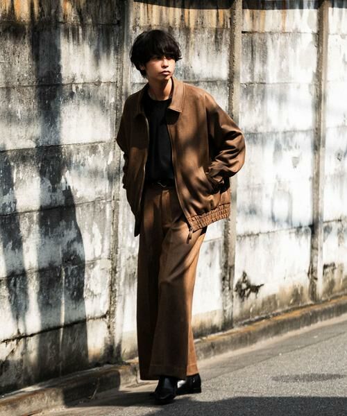 SENSE OF PLACE by URBAN RESEARCH / センスオブプレイス バイ アーバンリサーチ ブルゾン | 『セットアップ対応』 ツイルスエードタッチZIPブルゾン | 詳細21